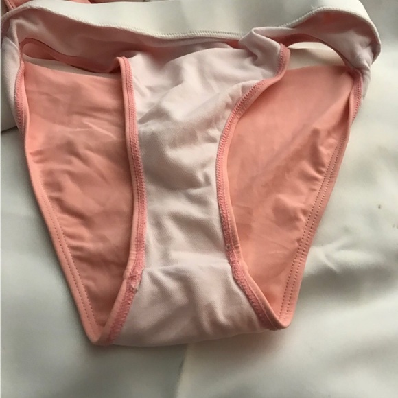 Tempt Me Women Two Piece Bikini Swimsuit  PINK AND WHITE SIZE SMALL - Picture 5 of 7